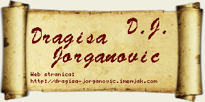 Dragiša Jorganović vizit kartica